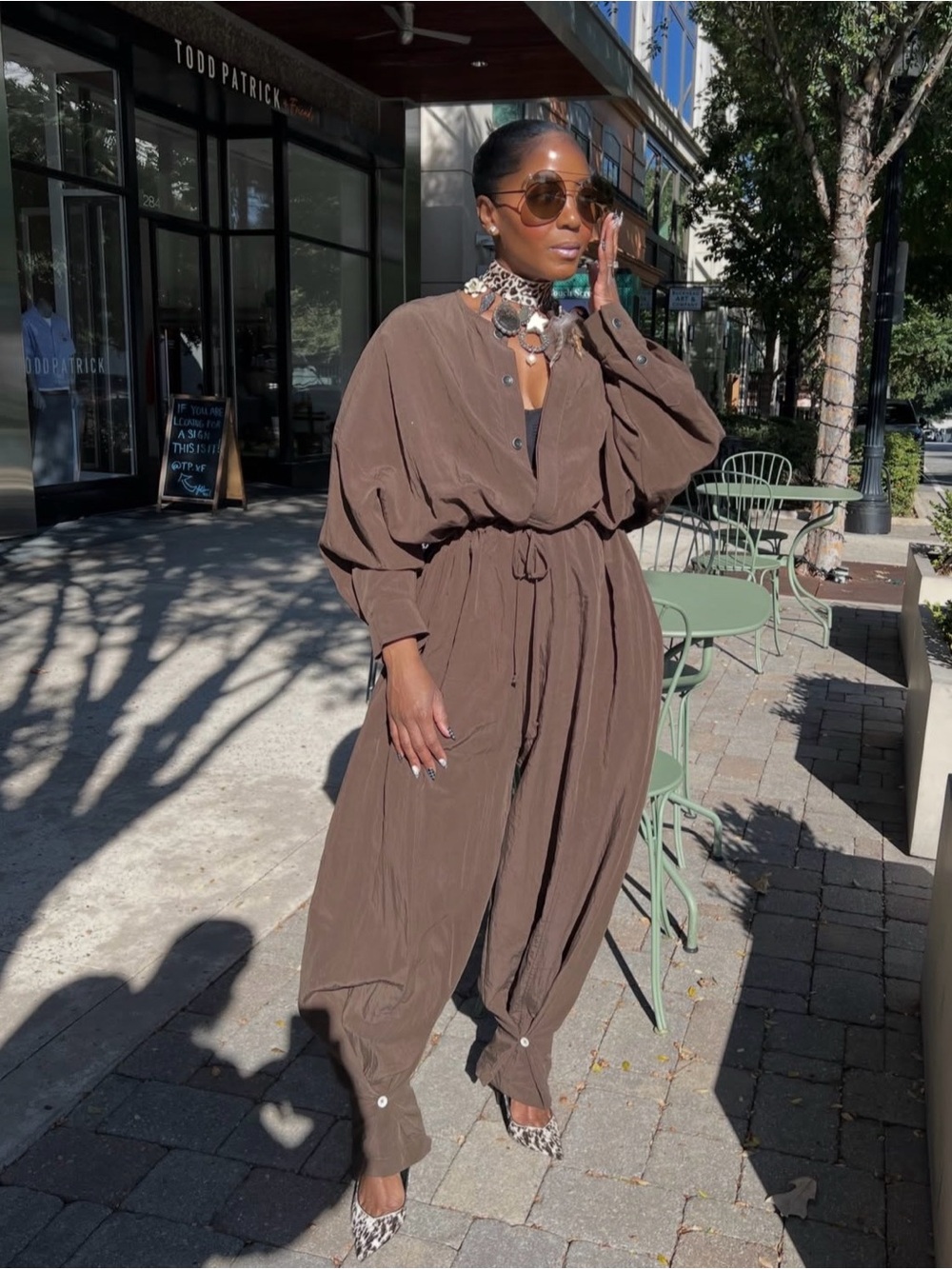 ES Fashion LAB Nyelle Oversized Jumper Mocha Size M NWT